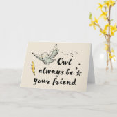 Carte Je serai toujours ton ami (Fleur jaune)