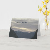Carte Je serai triste avec toi (Fleur jaune)