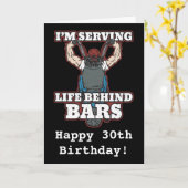 Carte Je sert la vie derrière les barreaux Bikers (Fleur jaune)