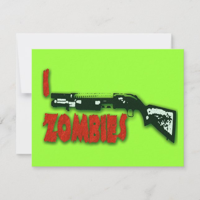 CARTE JE SHOTGUN ZOMBIES (Devant)