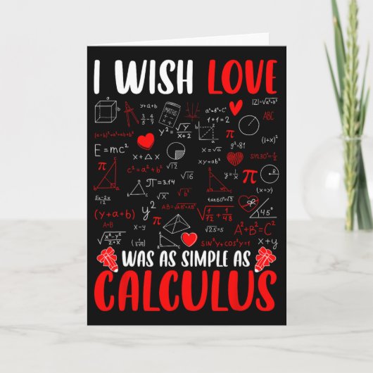 Carte Je souhaite que l'amour soit aussi simple que le c (Devant)