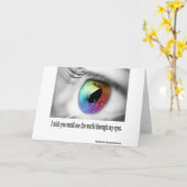 Carte Je souhaite que vous pourriez voir (Fleur jaune)