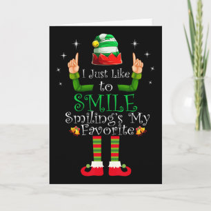 Carte Je souris juste parce que sourire est ma chemise p