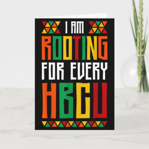 Carte Je soutiens chaque collège noir historique Hbcu