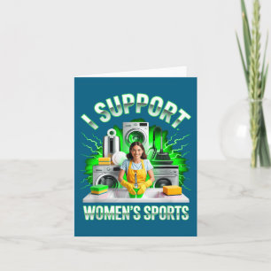 Carte Je soutiens les femmes Srts indécent humour adulte