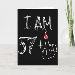 Carte Je Suis 57 Plus 1 Drôle Pour Un 57e Anniversaire P