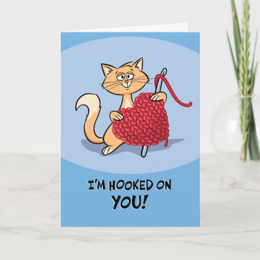 Carte Je suis accro à toi, Valentine (Devant)