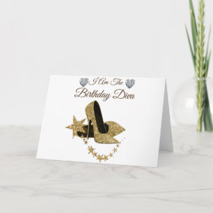 Carte Je suis Anniversaire Diva