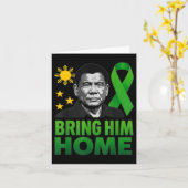 Carte Je Suis Avec Duterte Prrd Pour Les Philippins (Fleur jaune)