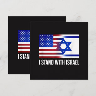 Carte Je suis avec Israël Patriotique