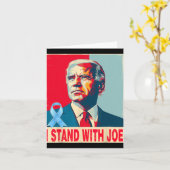 Carte Je Suis Avec Joe Biden (Fleur jaune)