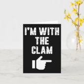 Carte Je suis avec la Clam Fun Easy Playful Halloween Co (Fleur jaune)