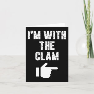 Carte Je suis avec la Clam Fun Easy Playful Halloween Co