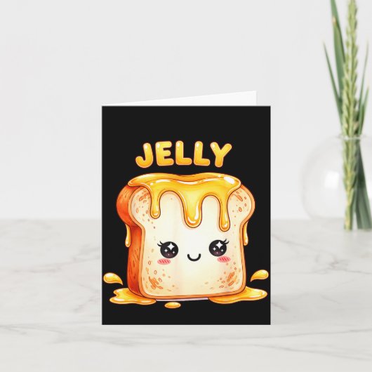 Carte Je suis avec le drôle de jelly compagnon mignon ka (Devant)