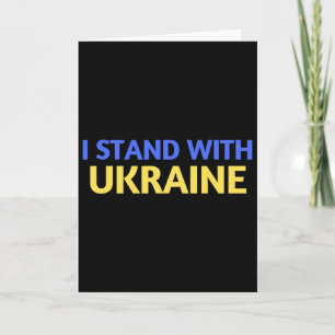 Carte Je suis avec le soutien de l'Ukraine et je prie po