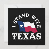 Carte Je suis avec le Texas (Dos)
