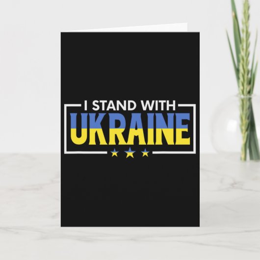 Carte Je suis avec l'Ukraine 8  (Devant)