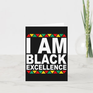 Carte Je Suis Black Excellence Black History Mois Melani