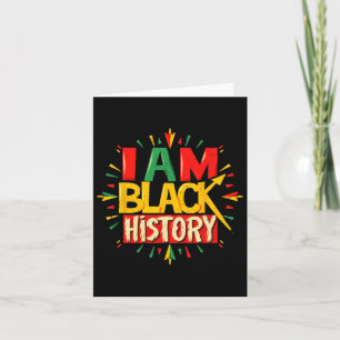 Carte Je Suis Black History Mois African American Boys G