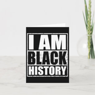 Carte Je Suis Black History Mois African American Pride