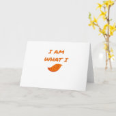 Carte Je suis ce que je suis Classique (Fleur jaune)