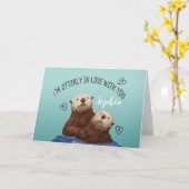 Carte Je suis complètement amoureux de toi pour la Saint (Fleur jaune)