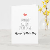 Carte Je suis content que tu n'aies pas abandonné, jour  (Fleur jaune)