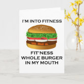 Carte Je suis dans Fitness Burger (Fleur jaune)