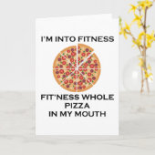 Carte Je suis dans Fitness Pizza (Fleur jaune)