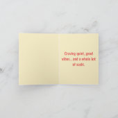 Carte Je suis dans un état d'esprit de sushi - Humeur de (Intérieur)