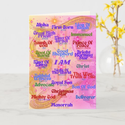 CARTE JE SUIS D'AVIS (Fleur jaune)