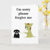 Carte Je suis désolé... (Fleur jaune)