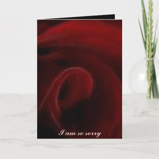 Carte Je suis désolé (Devant)