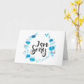 Carte Je suis désolé (Fleur jaune)