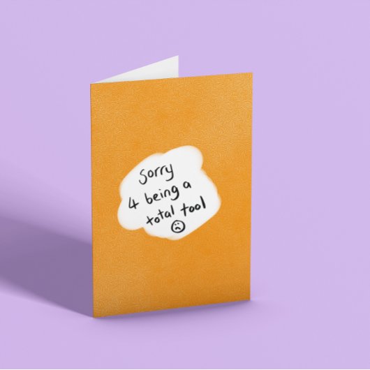 Carte Je suis désolé