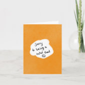 Carte Je suis désolé (Devant)