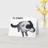 Carte Je suis DÉSOLÉ ! (Fleur jaune)