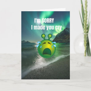 Carte Je suis désolé de t'avoir fait pleurer.