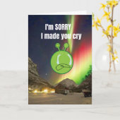 Carte Je suis désolé de vous avoir fait pleurer. (Fleur jaune)