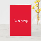 Carte Je suis désolé, je n'ai pas eu l'intention de mett (Fleur jaune)