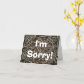 Carte Je suis désolé. Je totalement ai vissé ! (Fleur jaune)