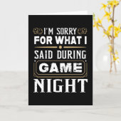 Carte Je suis désolé pour ce que j'ai dit pendant la nui (Fleur jaune)