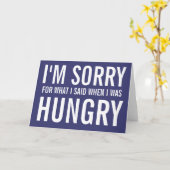 Carte Je suis DÉSOLÉ POUR CE QUE J'AI DIT QUAND J'ÉTAIS (Fleur jaune)