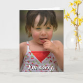 Carte Je suis désolé. Pouvons-nous néanmoins être des (Fleur jaune)