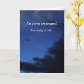 Carte Je suis désolé que nous ayons discuté...Relations (Fleur jaune)