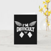 Carte Je suis difficile Double Diamonds Ski Snowboard Gi (Fleur jaune)