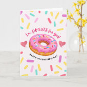 Carte Je suis Donuts pour vous - Donuts Lover Valentine (Fleur jaune)