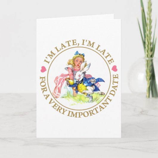 Carte Je suis en retard, je suis en retard pendant une (Devant)