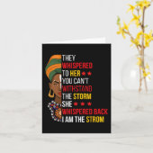 Carte Je Suis Fier De La Tempête Bhm Fier Africain Am (Fleur jaune)