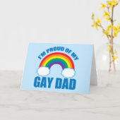 Carte Je suis fier de mon père gay (Fleur jaune)